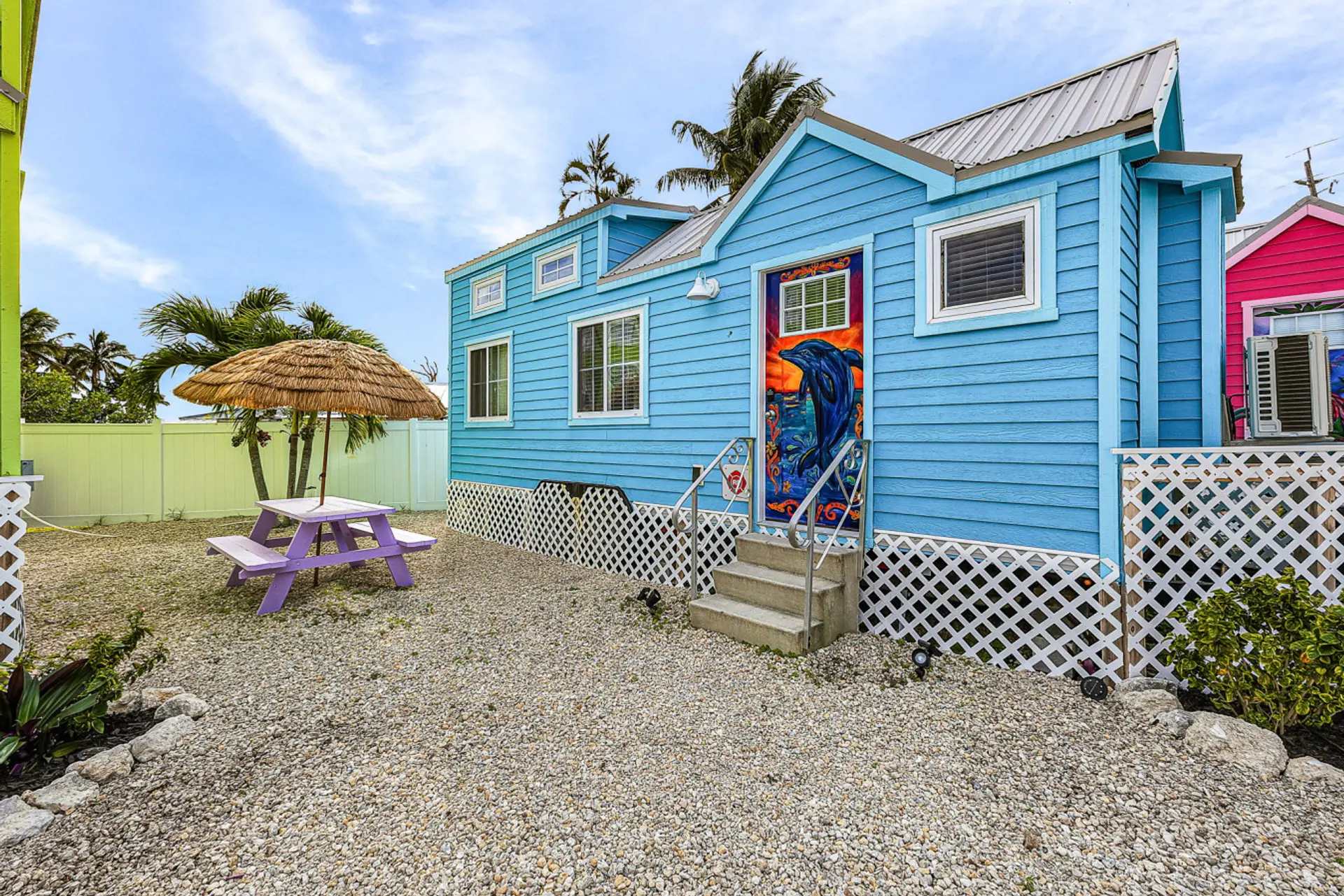 Tiny Village blue house